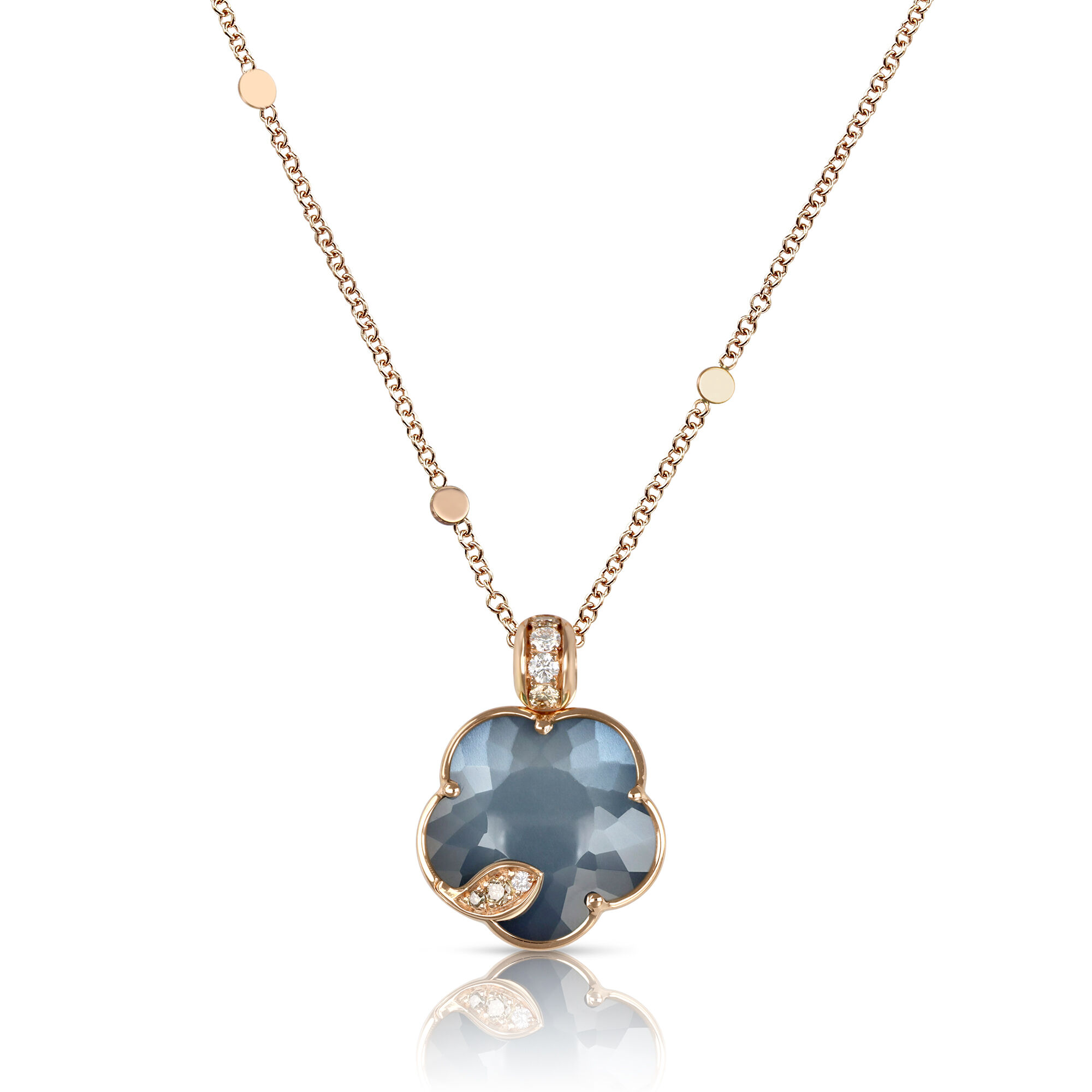 Pasquale Bruni Petit Joli Lunaire Rose Gold Lunar Night and Diamond Pendant Maison Birks